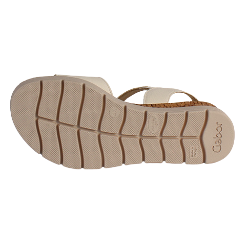 Gabor Ladies Wedge Sandals - 42.700.52 -Beige/Gold