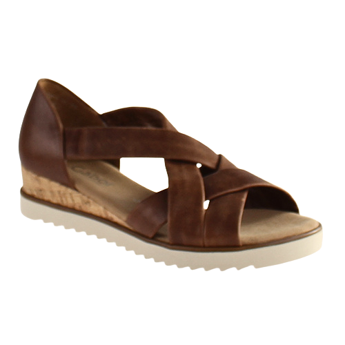 Gabor Ladies Wedge Sandals - 42.782.53 - Camel