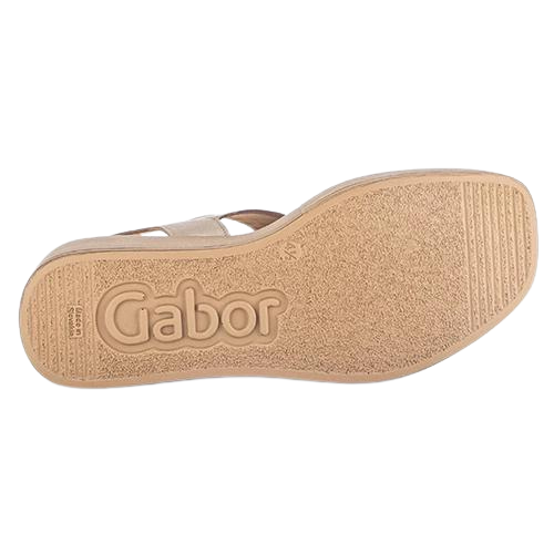 Gabor Ladies Wedge Sandals - 44.533.62 - Gold