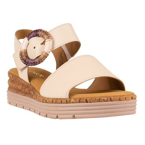 Gabor Ladies Wedge Sandals - 82.706.52 - Cream