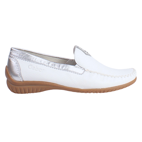 Gabor Ladies Leather Moccasins - 66.090.50 - White