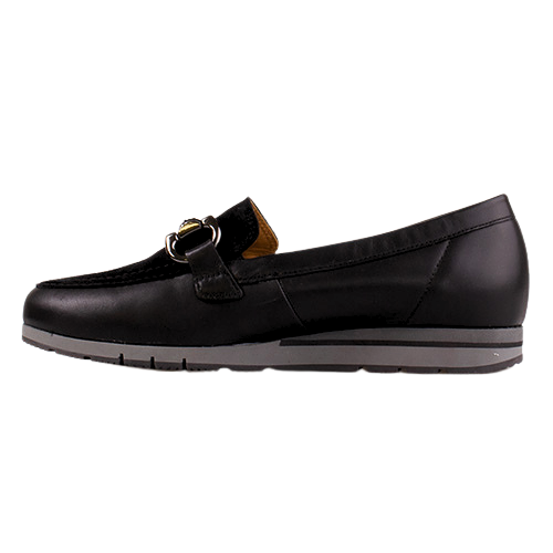 Gabor Low Wedge Loafers - 4004.02 - Black