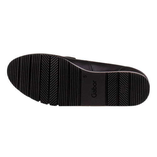 Gabor Low Wedge Loafers - 4004.02 - Black