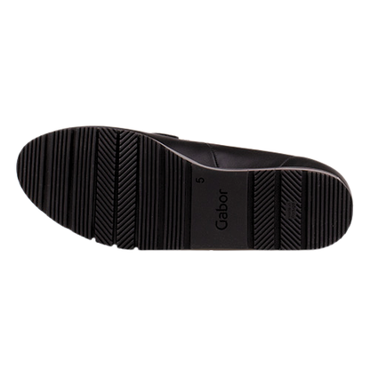 Gabor Low Wedge Loafers - 4004.02 - Black