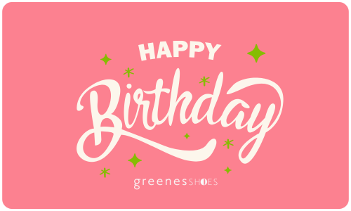 Greenes Shoes E-Gift Card Happy Birthday