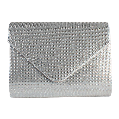 Glamour Clutch Bag - Bern - Silver