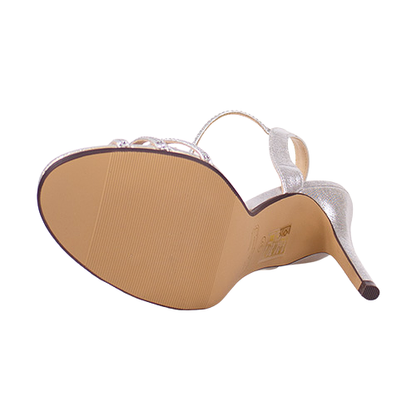Glamour Dressy Heeled Sandals - Alanis - Silver