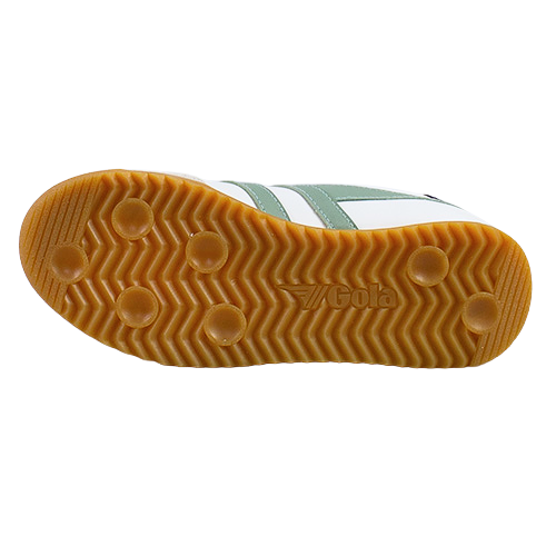 Gola Ladies Leather Trainers - Torpedo - White/Green