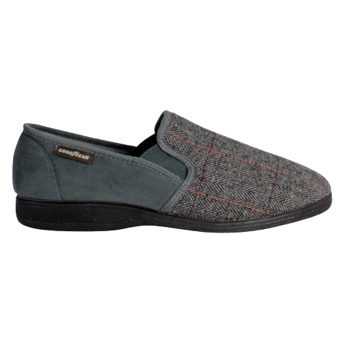 Lunar Goodyear Slippers - Harrison - Grey