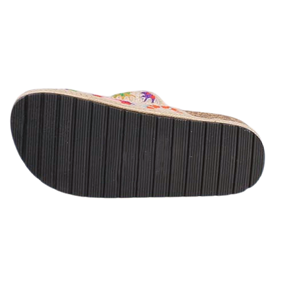 Heavenly Feet Ladies Sliders - Hyde - Beige