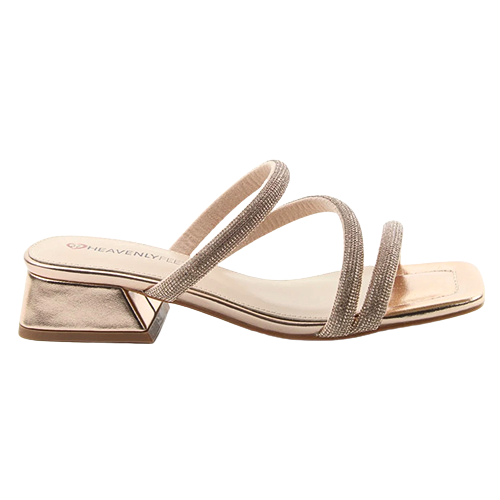 Heavenly Feet Ladies Sandals - Adeline - Rose Gold