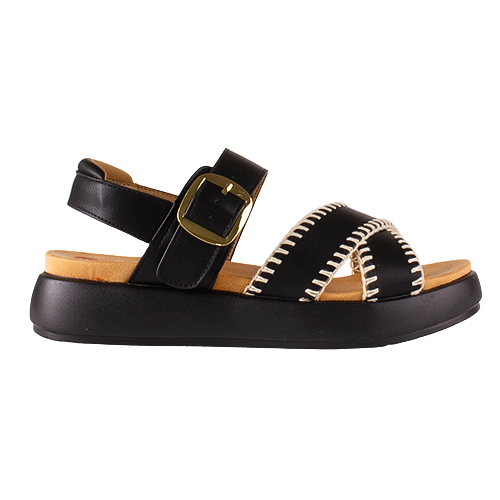 Heavenly Feet Ladies Sandals - Dina - Black