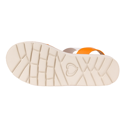 Heavenly Feet Ladies Sandals - Mika - Orange/pink