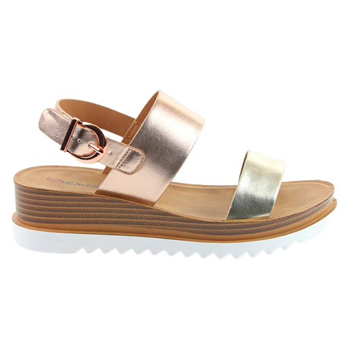 Heavenly Feet Sandals - Pecan - Rose Gold