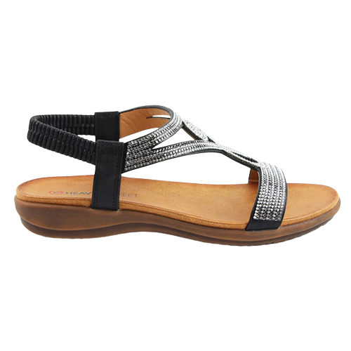 Heavenly Feet Sandals - Pippa - Black