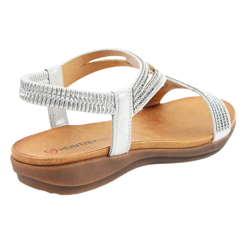 Heavenly Feet  Sandals - Pippa - Silver
