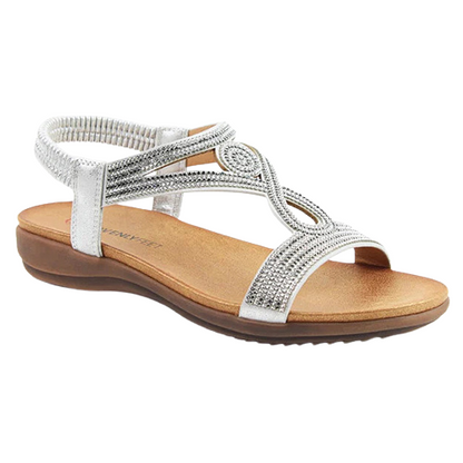 Heavenly Feet Ladies Sandals - Pippa - Silver
