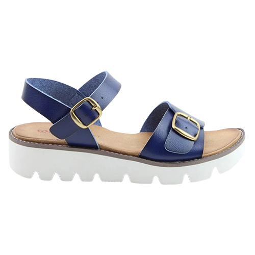 Heavenly Feet Chunky Sandals - Trudy - Navy