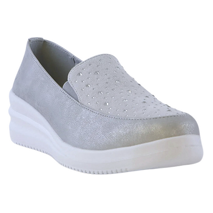 Heavenly Feet Ladies Trainers - Charly - Silver