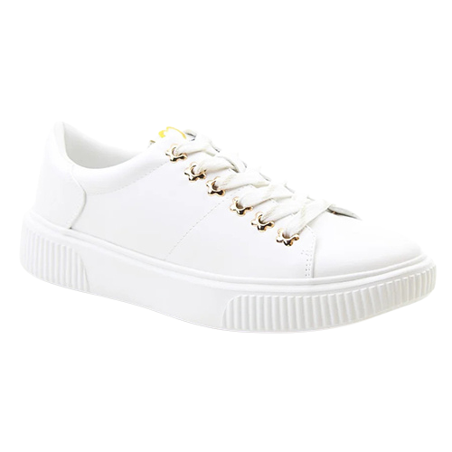Heavenly Feet Ladies Trainers- Feather - White
