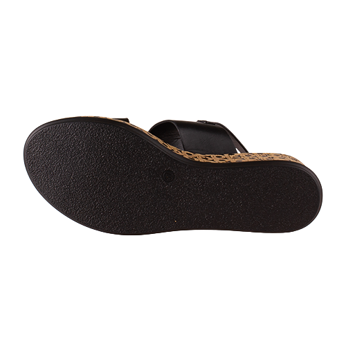 Heavenly Feet Ladies Platform Sandals - Morven - Black