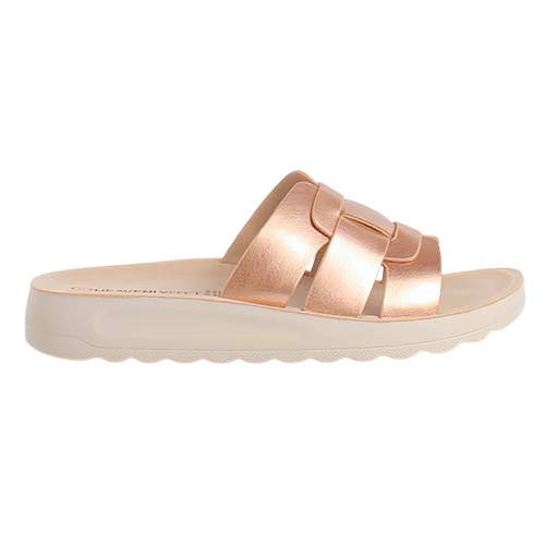 Heavenly Feet Ladies Mules - Davena - Rose Gold