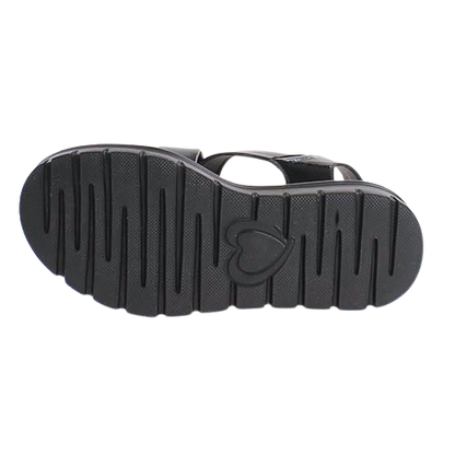 Heavenly Feet Platform Sandals - Fallon 2 - Black Patent