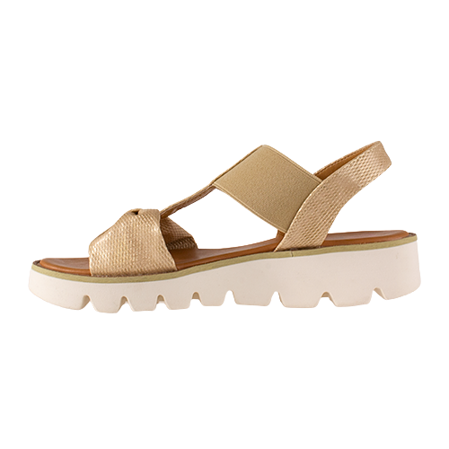 Heavenly Feet Shimmer Lds Sandals - Accord - Gold
