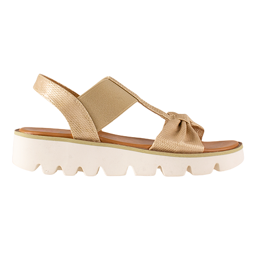 Heavenly Feet Shimmer Lds Sandals - Accord - Gold