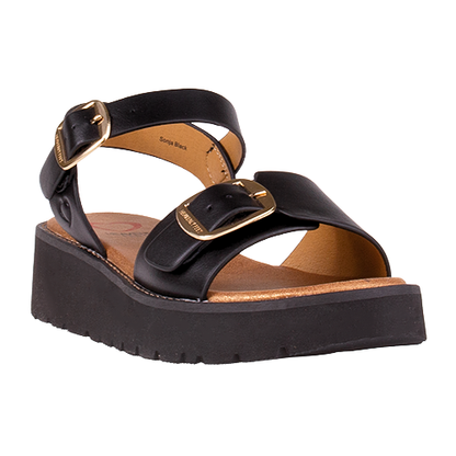 Heavenly Feet Ladies Sandals - Sonja - Black