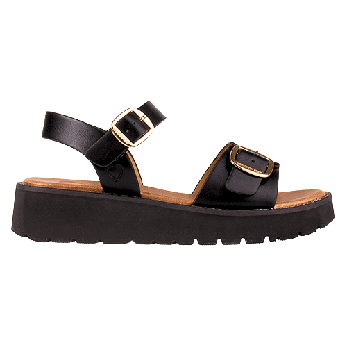 Heavenly Feet Ladies Sandals - Sonja - Black