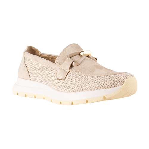 Heavenly Feet Wedge Loafers - Ciara - Beige