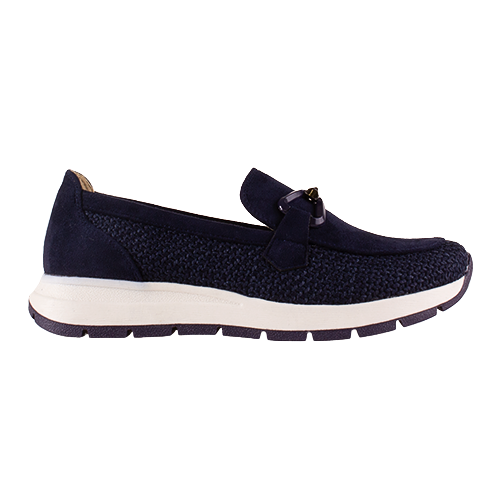 Heavenly Feet Wedge Loafer - Ciara - Navy