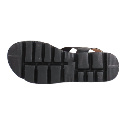 Heavenly Feet Wedge Sandals - Lulu 2 - Black