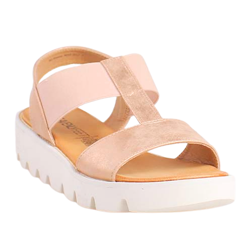Heavenly Feet Wedge Sandals - Ritz - Rose Gold