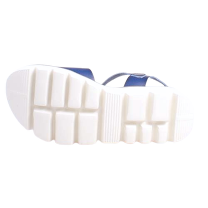 Heavenly Feet Wedge Sandals - Trudy - Navy