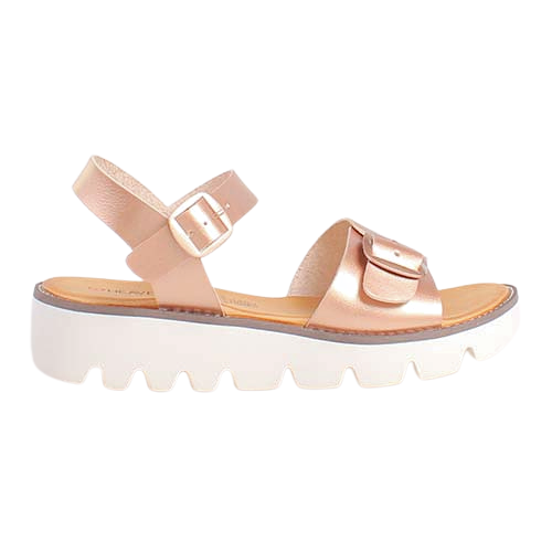 Heavenly Feet Wedge Sandals - Trudy - Rose Gold
