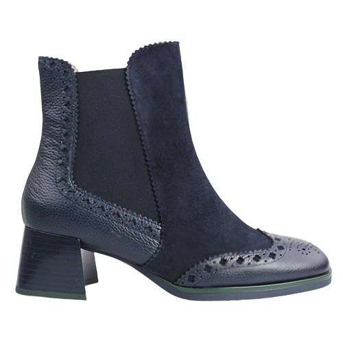 Hispanitas  Block Heeled Ankle Boots - HI243588 - Navy