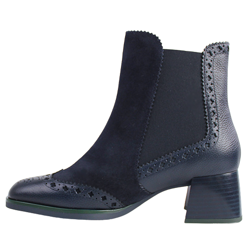 Hispanitas  Block Heeled Ankle Boots - HI243588 - Navy