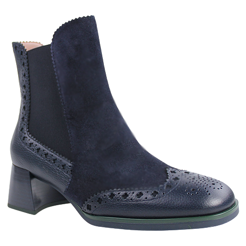 Hispanitas  Block Heeled Ankle Boots - HI243588 - Navy