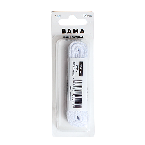 Bama Flat Laces - 120cm - White