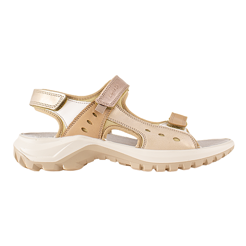 Imac Ladies Walking Sandals - 109430 - White/gold