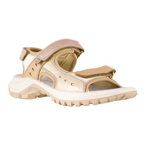 Imac Ladies Walking Sandals - 109430 - White/gold