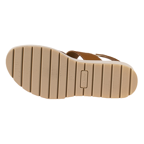 Imac Ladies Velcro Sandal - 108250 - Tan/Gold