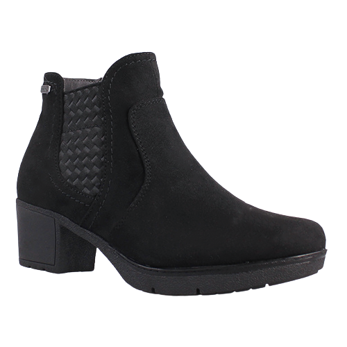 Jana Block heeled  Ankle Boots - 26489-43 - Black