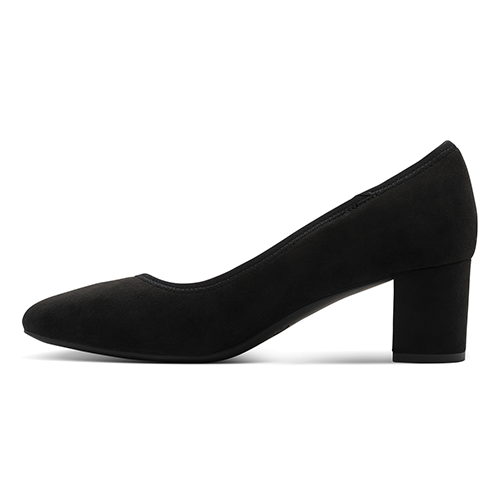 Jana Ladies Block Heeled Pumps- 22461-46 - Black