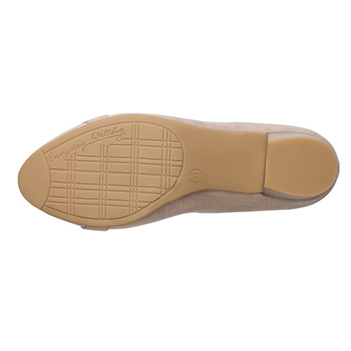 Jana Ladies Block Heeled Pumps - 22369-45 - Beige