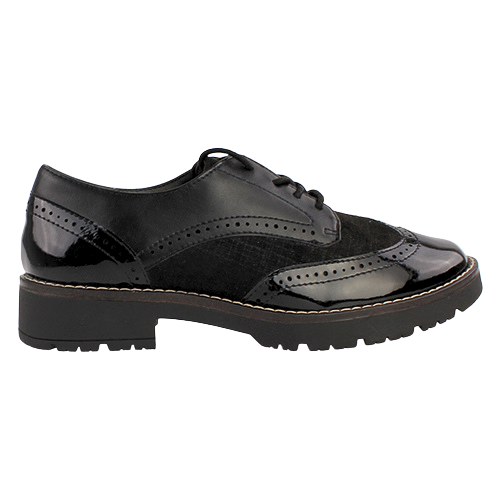 Jana Ladies Brogues - 23770-43 - Black