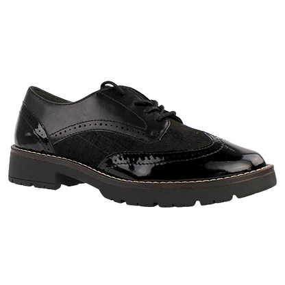 Jana Ladies Brogues - 23770-43 - Black