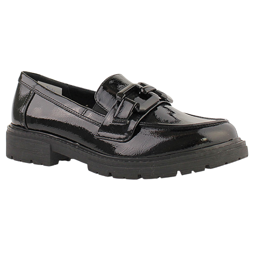 Jana Ladies Loafers - 24764-41 - Black Patent